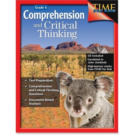 Shell Education Teacher Created Materials Comprehension And Critical Thinking Book, w/CD, Grade 6 SHL50246